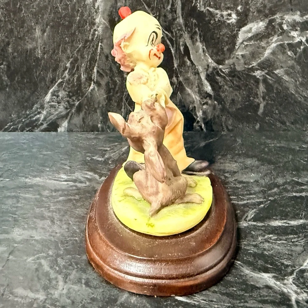 Dentist Clown Pulling Rabbits Tooth Figurine